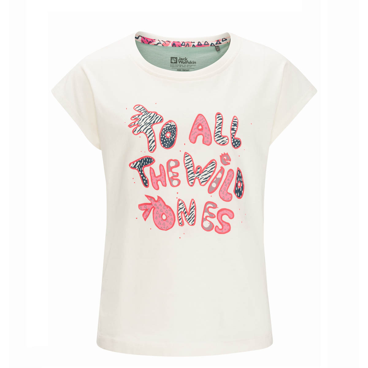 Koszulka dziecięca Jack Wolfskin VILLI T G egret - 92