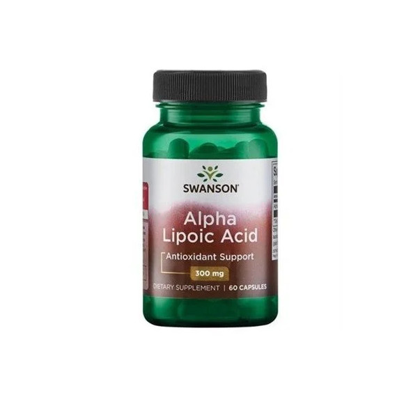 Swanson ALA kwas alfa liponowy 300 mg suplement diety, 60 kaps./1 opak.