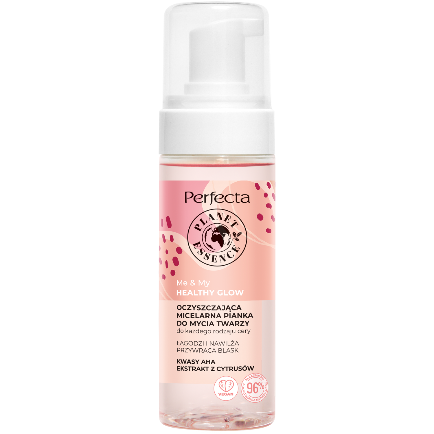 Perfecta Me&My Healthy Glow oczyszczająca micelarna pianka do mycia twarzy, 160 ml