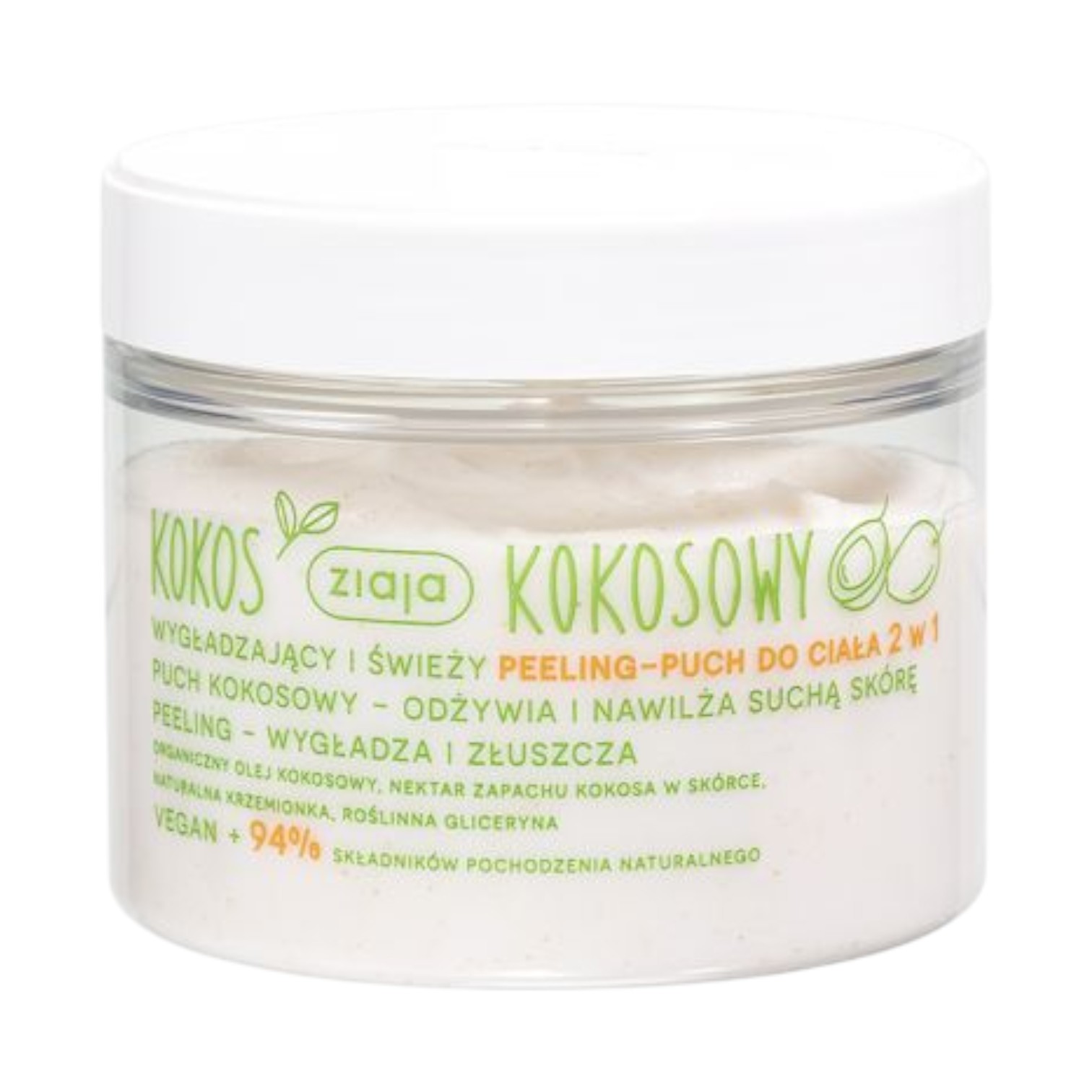 Ziaja Kokosowy wygładzający peeling drobnoziarnisty do ciała de-stress, 270 ml