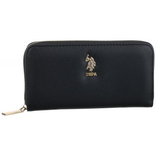 Portfel U.S. Polo Assn. New Jones L Zip Ard Wallet Black BEUJE5705WVP000