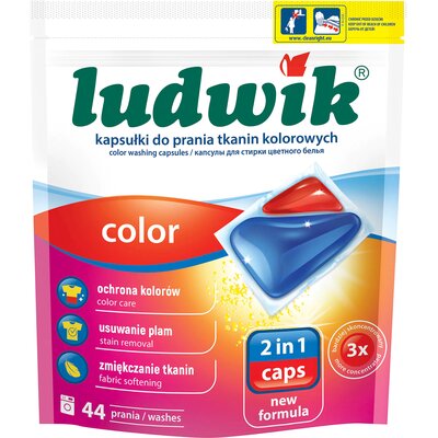 Kapsułki do prania LUDWIK 2in1 Color - 44 szt.