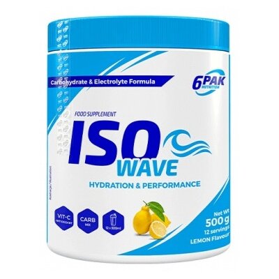 Izotonik 6PAK Iso Wave Cytrynowy (500 g)