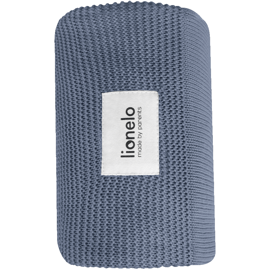 Lionelo Bamboo Blanket bambusowy kocyk dziecięcy Blue 75x100, 1 szt.