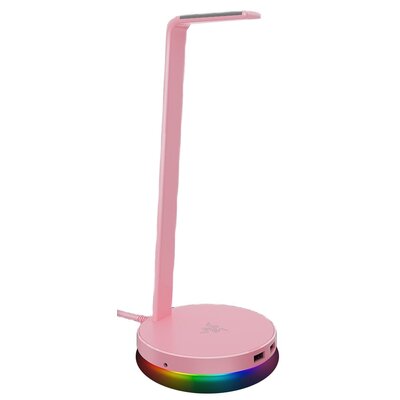 Stojak na słuchawki RAZER Base Station Chroma V2 Wbudowany HUB USB, Wysokość 278 mm Quartz