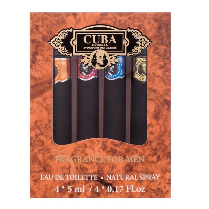 Cuba Original Fragrance For Men zestaw: woda toaletowa męska, 4x5 ml