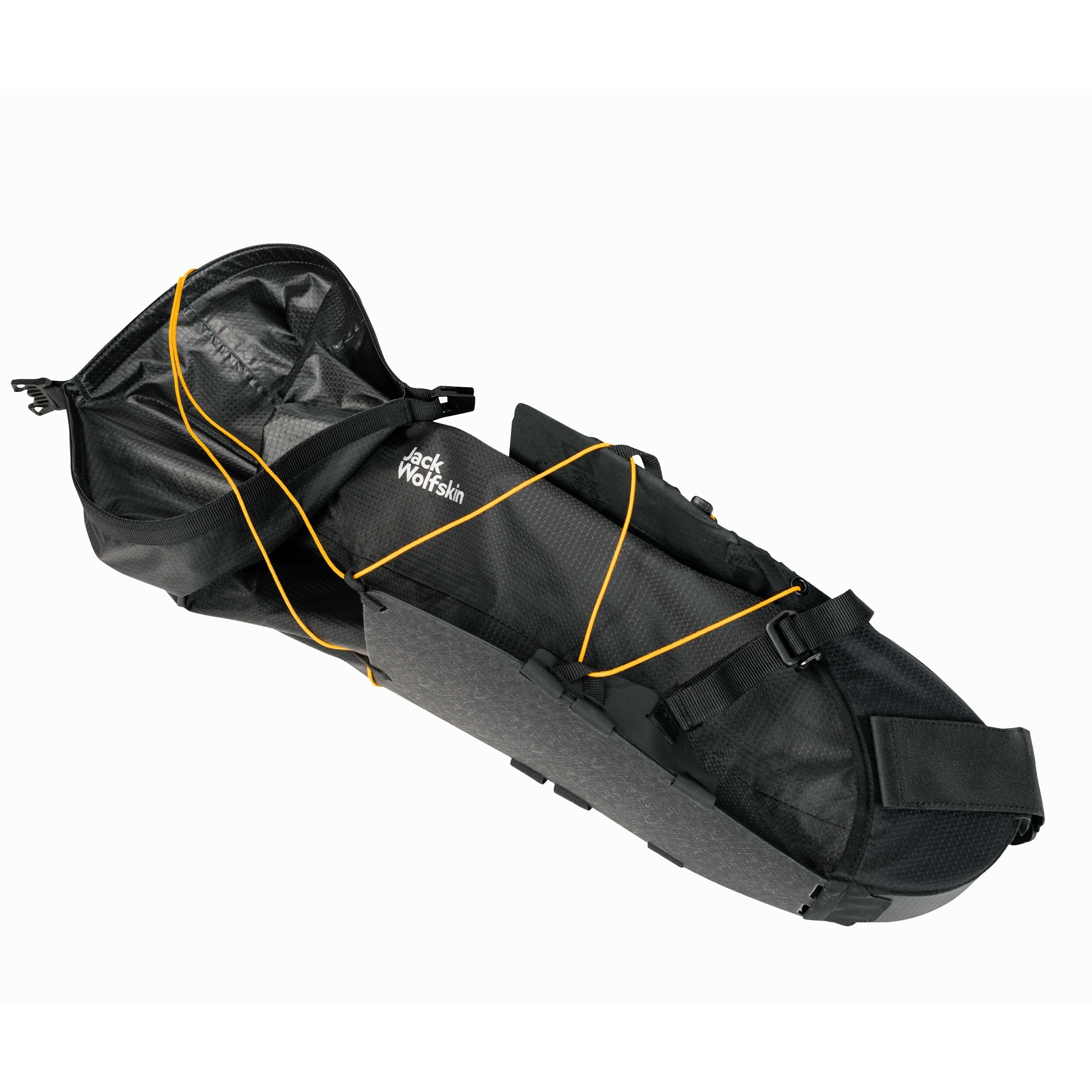 Torba sakwa rowerowa podsiodłowa Jack Wolfskin MOROBBIA SEAT BAG flash black - ONE SIZE