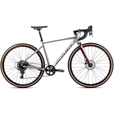 Rower gravel ROMET Boreas 2 U21 28 cali Jasnografitowo-bordowy 2024