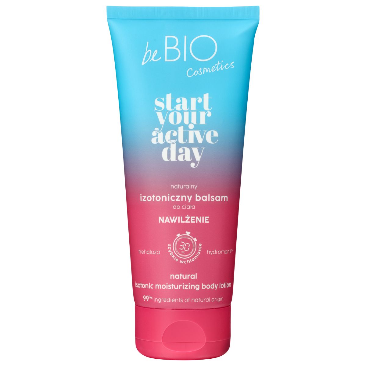 beBIO naturalny izotoniczny balsam do ciała nawilżenie, 200 ml