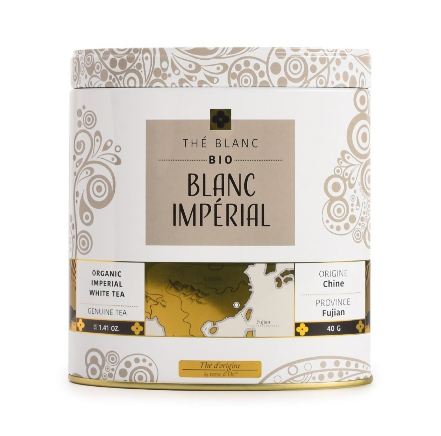 Terre d'Oc - Herbata biała 40 g Thé d'Origine Imperial