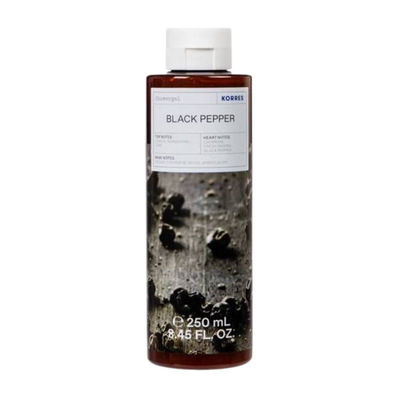 Korres Black Pepper perfumowany żel pod prysznic, 250 ml