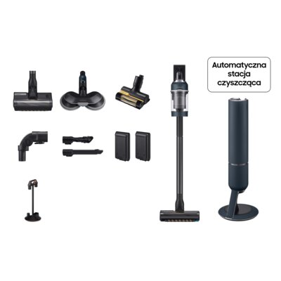 Odkurzacz SAMSUNG BESPOKE Jet Plus Pro Extra VS20B95973B/GE z funkcją mycia i polerowania