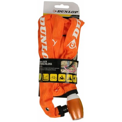 Zapięcie rowerowe DUNLOP 1042855 Łańcuch Pomarańczowy