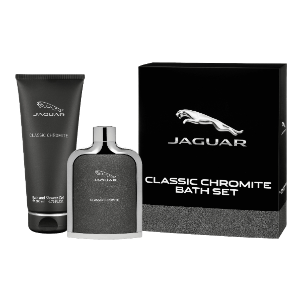 Jaguar Chromite Bath zestaw: woda toaletowa, 100 ml + żel pod prysznic, 200 ml