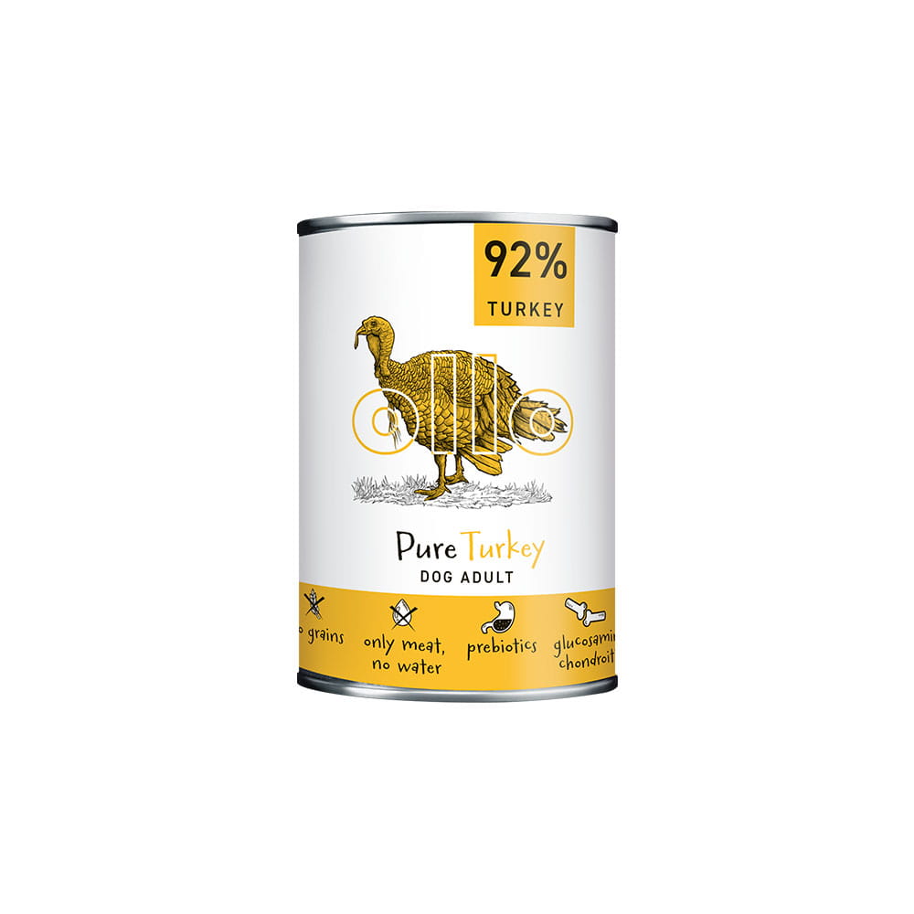 Ollo pure karma mono dla psa indyk 400g