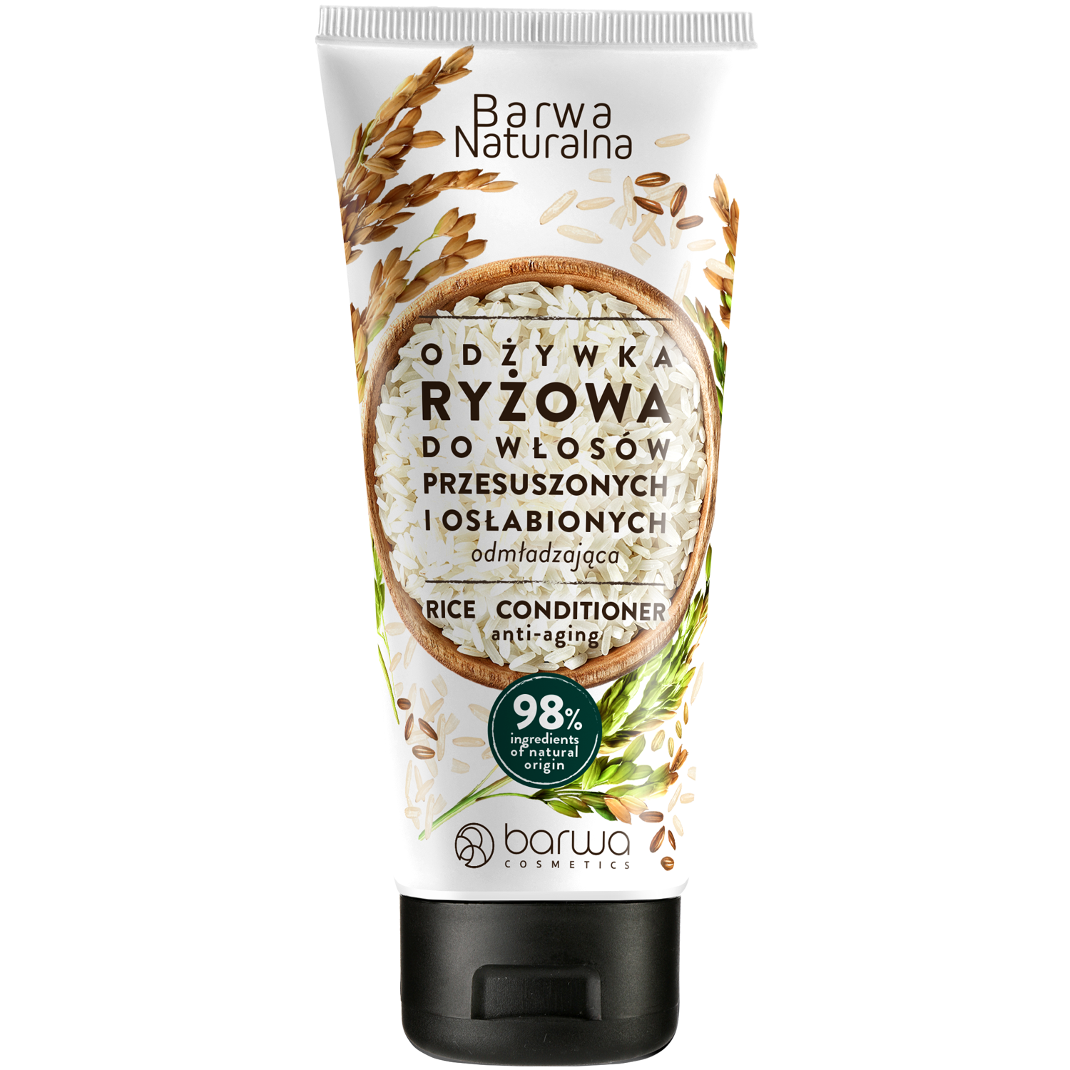 Barwa Naturalna ryżowa odżywka do włosów, 200 ml