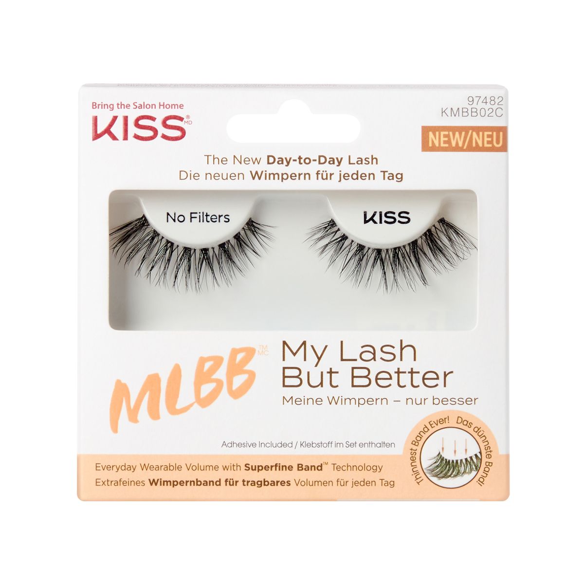 Kiss My Lash But Better sztuczne rzesy kmbb02 filter, 1 para