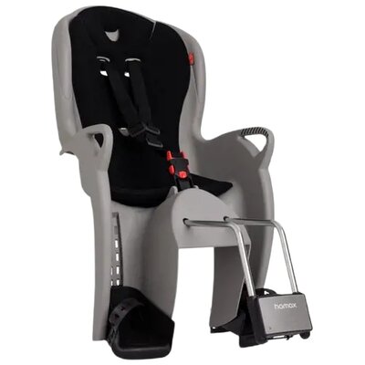 Fotelik rowerowy HAMAX Kiss Tylny Rura podsiodłowa 22kg Szaro-czarny