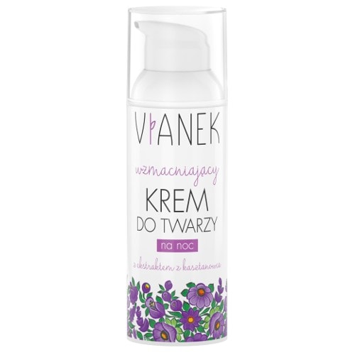 Vianek, wzmacniający krem do twarzy na noc, 50 ml