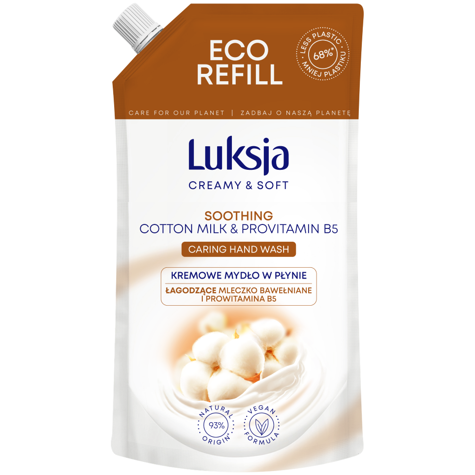 Luksja Cotton zapas mydła w płynie, 400 ml