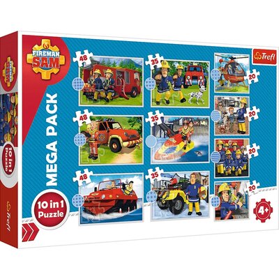 Puzzle TREFL Strażak Sam Poznaj ekipę ratunkową Sama 90382 (329 elementów)