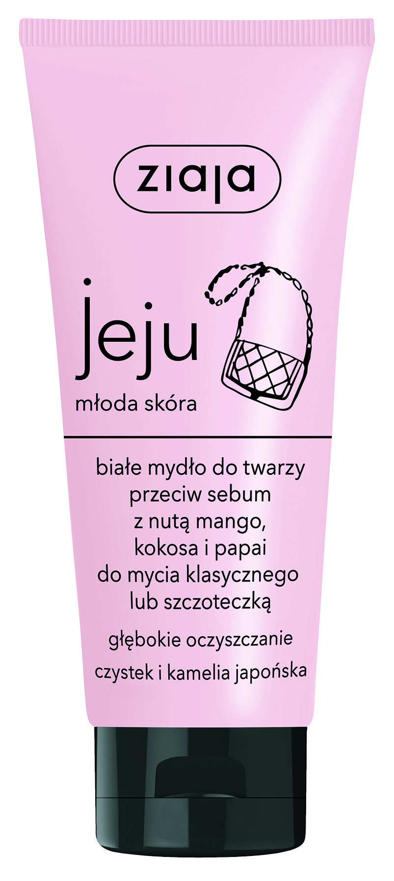 Ziaja Jeju, mydło do twarzy przeciw sebum, 75 ml
