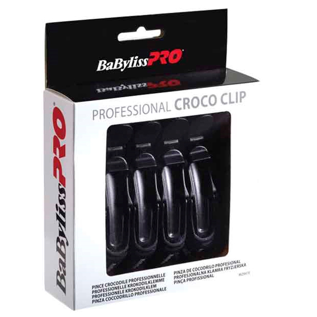 Babyliss Pro Croco Clips Black zestaw: klipsy do włosów, 6 szt./1 opak.