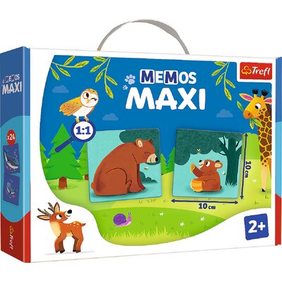 Gra logiczna TREFL Memos Maxi Zwierzęta i ich dzieci 02268