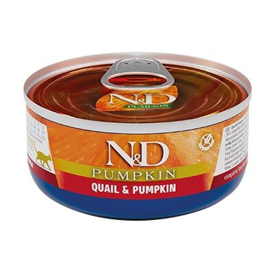 Karma dla kota FARMINA N&D Przepiórka z dynią 70 g