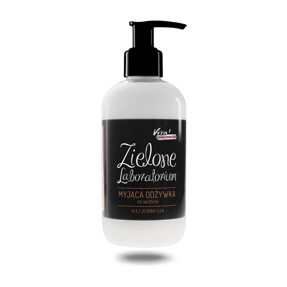 Zielone Laboratorium myjąca odżywka do włosów olej jojoba i len, 250 ml