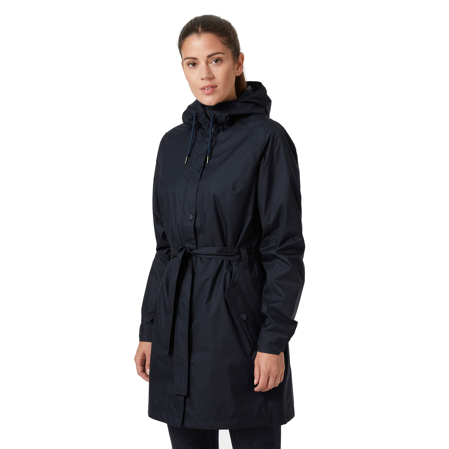 Damski płaszcz przeciwdeszczowy Helly Hansen Lyness II navy - S
