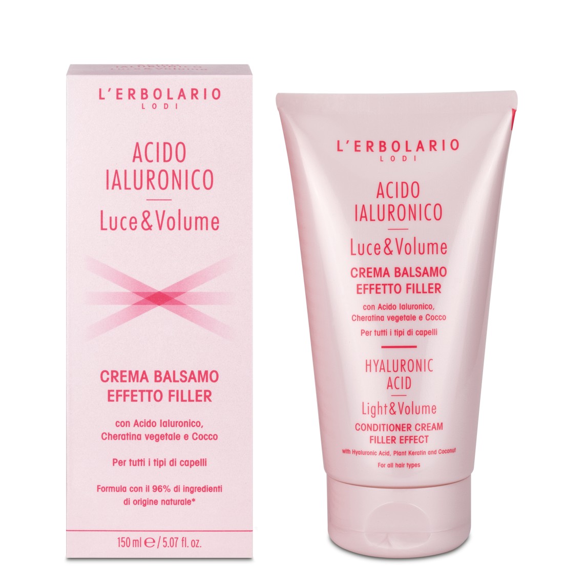 L'Erbolario Acido Ialuronico Luce e Volume odżywka do włosów, 150 ml