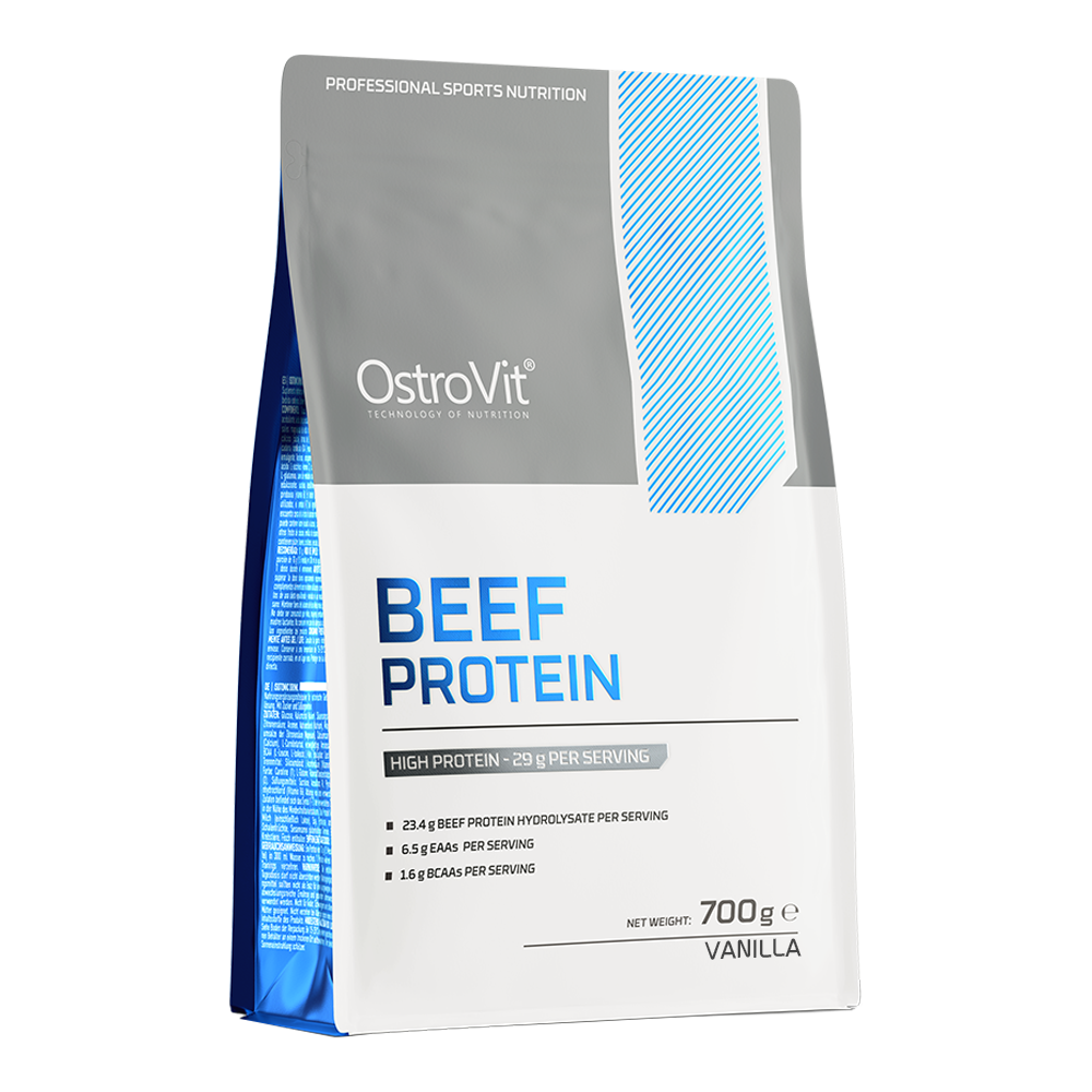 OstroVit Beef Protein 700 g o smaku waniliowym