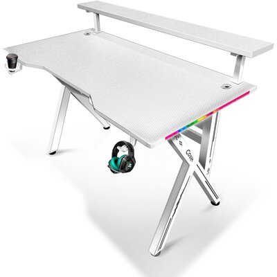 Biurko gamingowe COBRA CRF4011RGB Biały