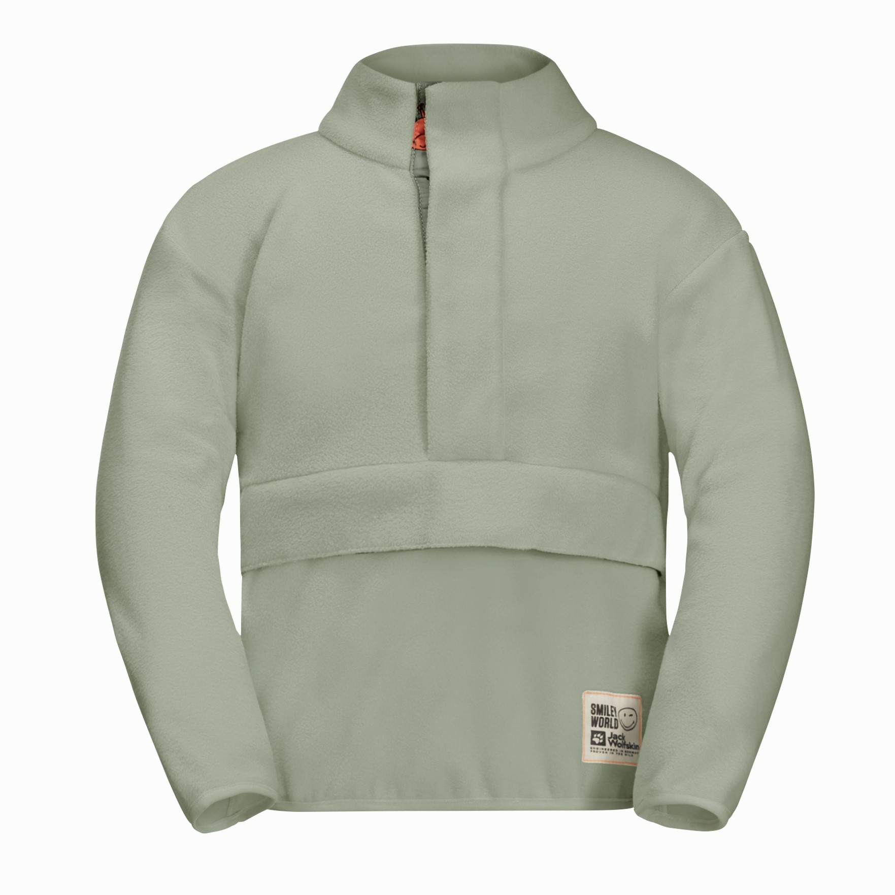 Dziecięca bluza polarowa Jack Wolfskin SMILEYWORLD MIDLAYER K mint leaf - 92