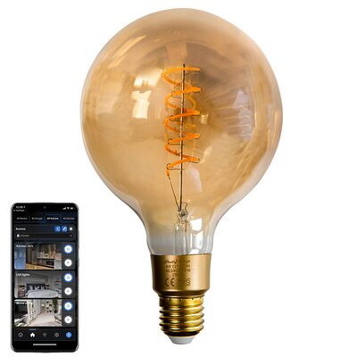 Inteligentna żarówka LED SHELLY Vintage G125 4W E27 Wi-Fi