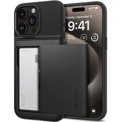 Etui SPIGEN Slim Armor CS do Apple iPhone 15 Pro Max Czarny