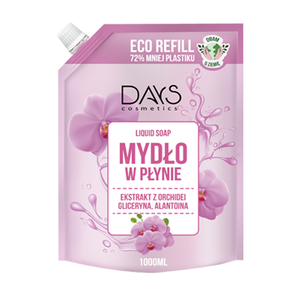 Days zapas mydła w płynie z ekstraktem z orchidei, 1000 ml
