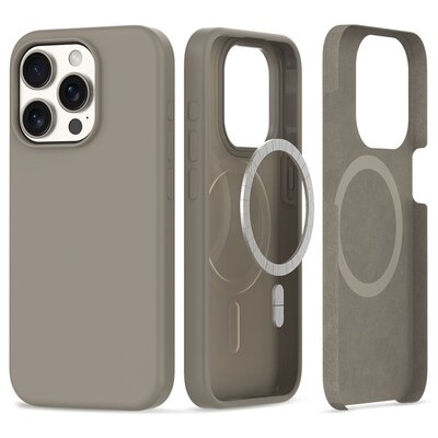 Etui TECH-PROTECT Silicone Magsafe do Apple iPhone 15 Pro Max Tytanowy
