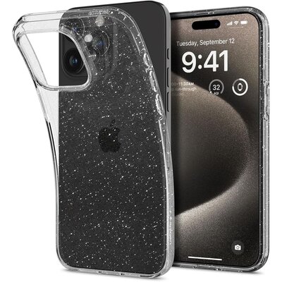 Etui SPIGEN Liquid Crystal do Apple iPhone 15 Pro Max Przezroczysto-brokatowy