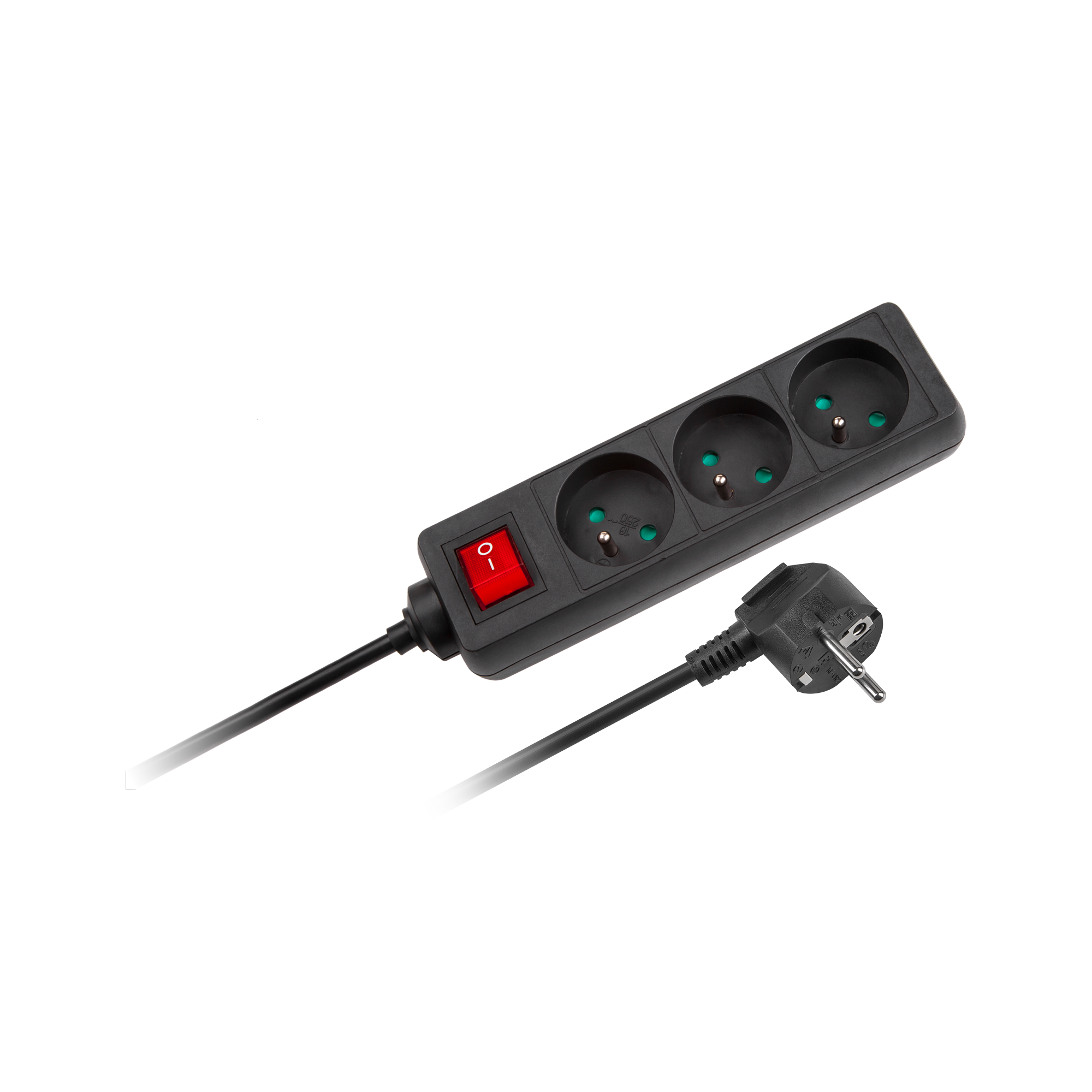 Przedłużacz Rebel z przełacznikiem 3 gniazda