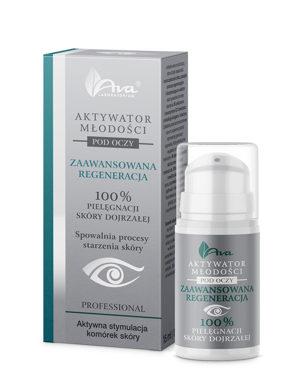 Ava Aktywator Młodości, zaawansowana regeneracja, serum pod oczy, 15 ml