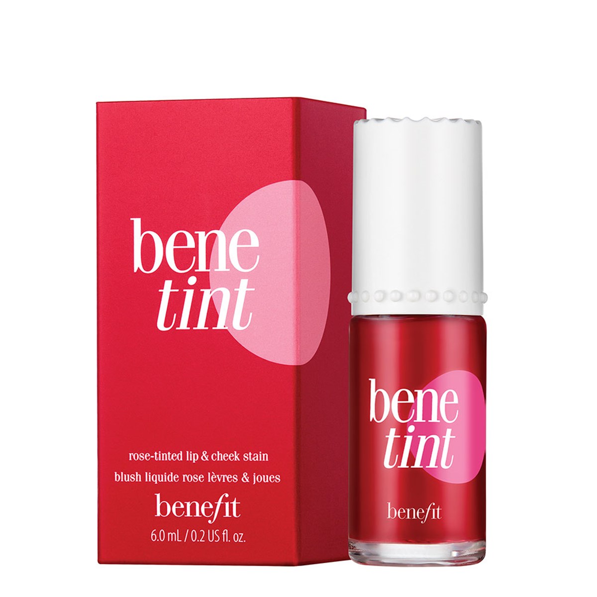 Benefit Benetint Cheek & Lip róż w płynie do ust i policzków Czerwony, 6 ml