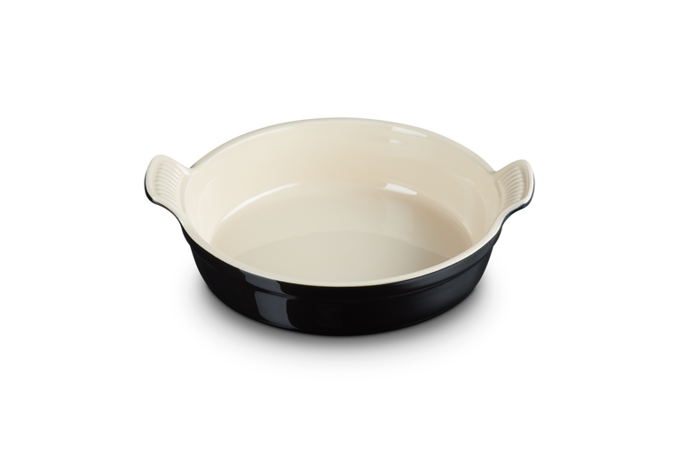 Le Creuset - Tradycyjna okrągła forma do pieczenia kamionka czarny