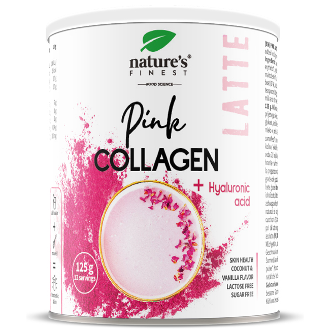 Nature's Finest Pink Collagen Latte suplement diety, 125 g