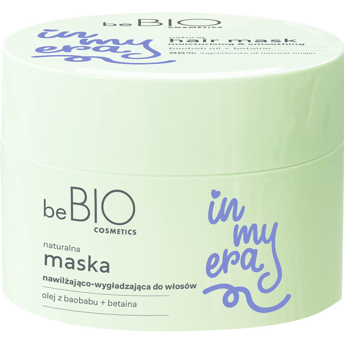 beBIO In My Era nawilżająco-wygładzająca maska do włosów, 250 ml