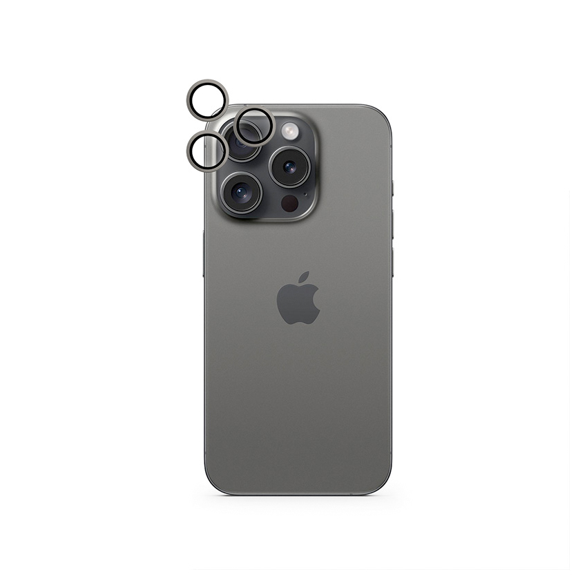 Epico Aluminium Lens Protector for Apple iPhone 15 Pro / 15 Pro Max - space black