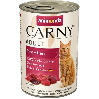 Karma dla kota ANIMONDA Carny Wołowina z sercami 400 g