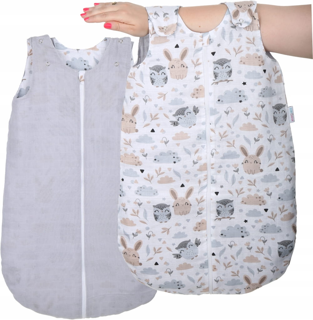 Babymam śpiworek muślinowy niemowlęcy do spania