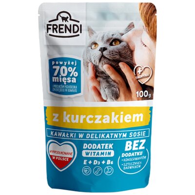 Karma dla kota FRENDI Kurczak 100 g